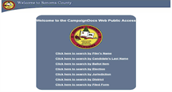 Desktop Screenshot of campaigndocs.sonoma-county.org
