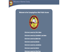 Tablet Screenshot of campaigndocs.sonoma-county.org